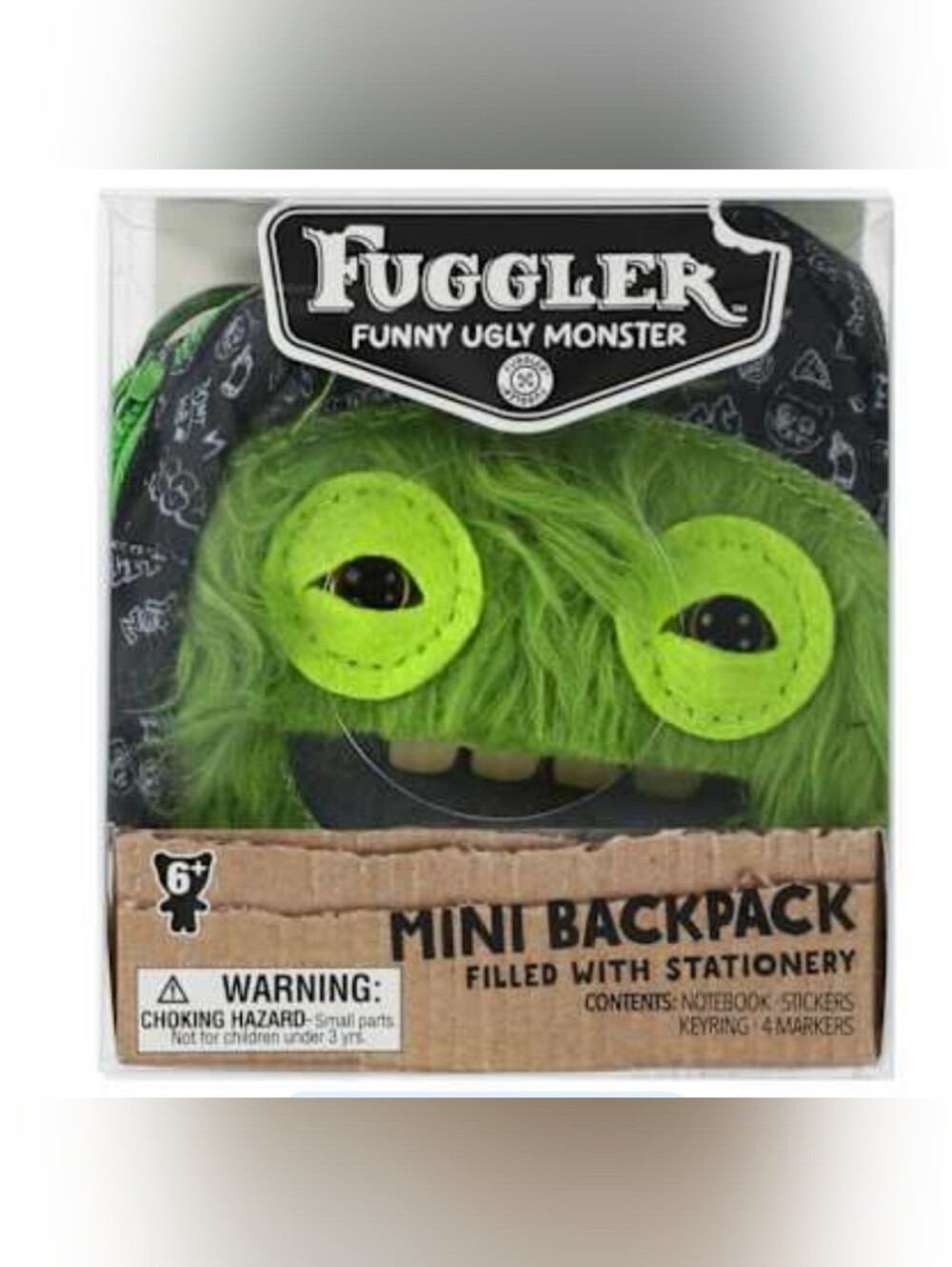 Fuggler Funny Ugly Monster Mini Backpack W/ Stationery -NIP